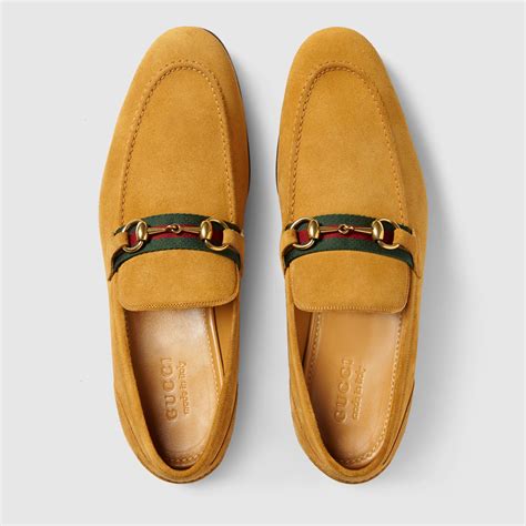 gucci studded mens loafers|gucci horsebit suede loafer.